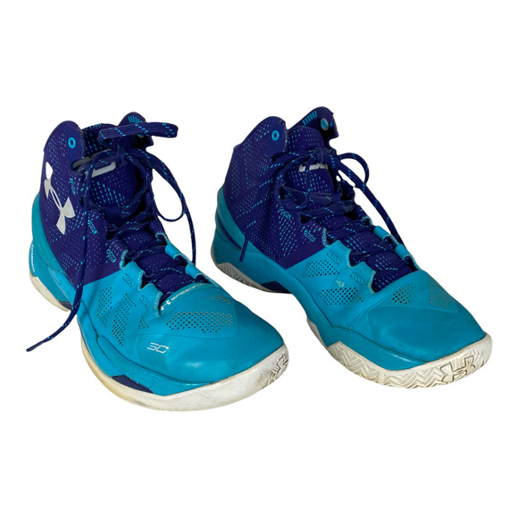 UNDER ARMOUR Size 8.5 Father to Son Curry 2 Teal Shoes Purple Lace Up Sneaker main image 11